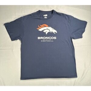 NFL Denver Broncos short sleeve navy‎ tshirt men's XL